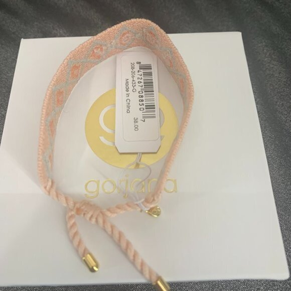 Gorjana Pink Mix Woven Locals Only Slider Bracelet - Picture 6 of 6